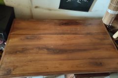 Table de bureau et sa chaise en palissandre
