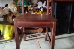 Table de bureau et sa chaise en palissandre