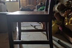 Table de bureau et sa chaise en palissandre