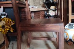 Table de bureau et sa chaise en palissandre